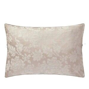 Anne De Solene Paris King Sham Calliope Grege 20x36” Gray Jacquard Floral Luxury